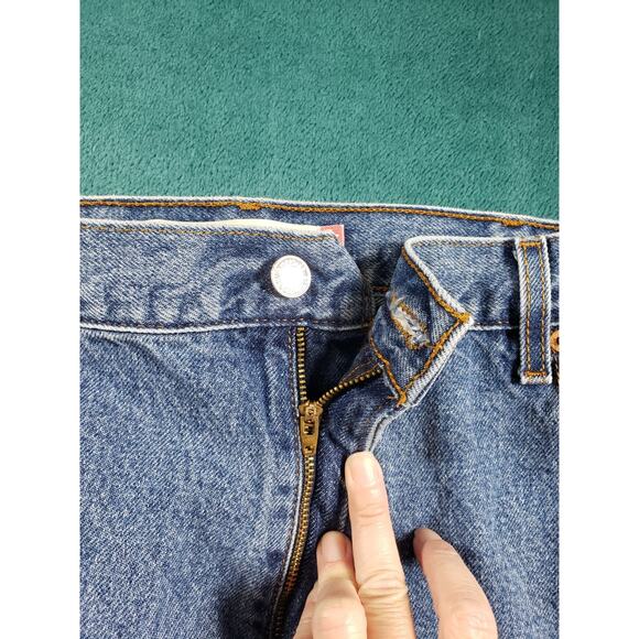 Levis 517 Jeans Size 40x32 Mens Blue Pants Stretch Denim Mid Rise Bootcut - Picture 5 of 14